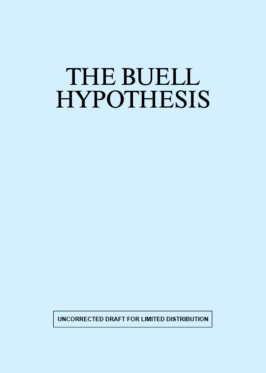 Cover for Buell Hypothesis